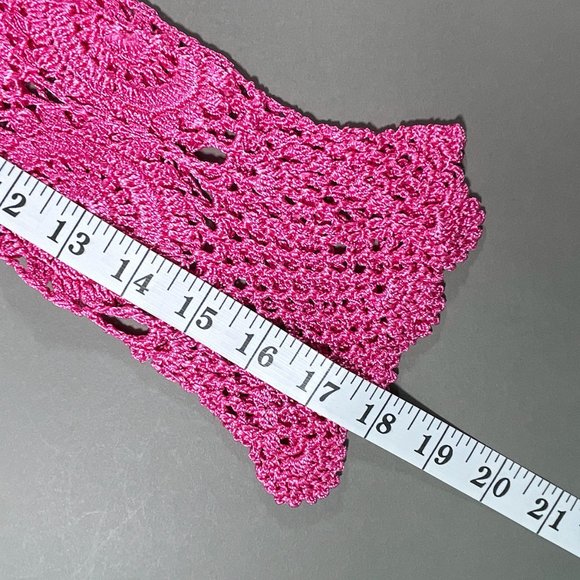 Joseph A. Pink Top with‎ Long Crochet Sleeves Size Small - Picture 14 of 16